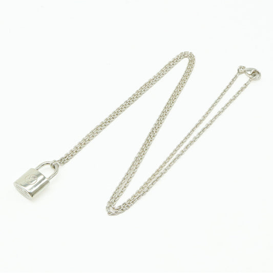 Louis Vuitton Silver Lockit Necklace Pendant