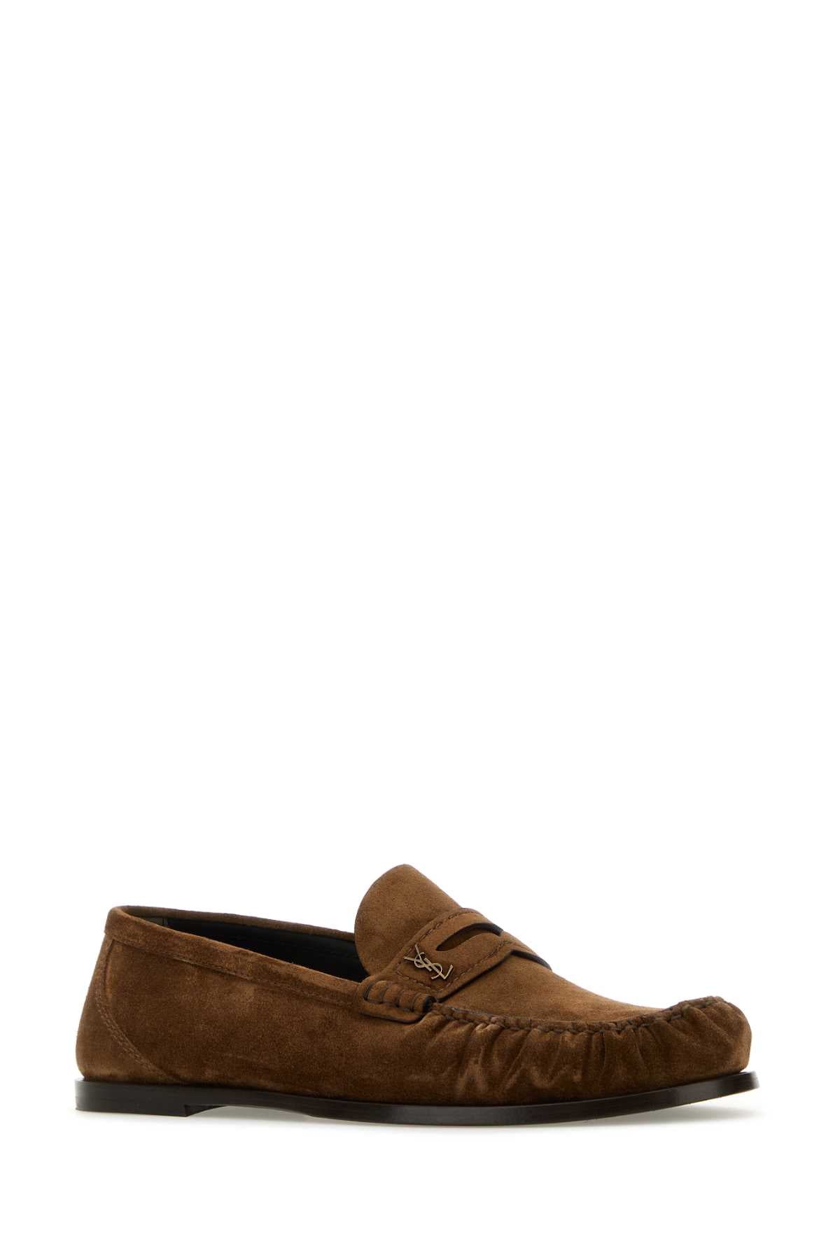 SAINT LAURENT Stylish Suede Loafers for Men