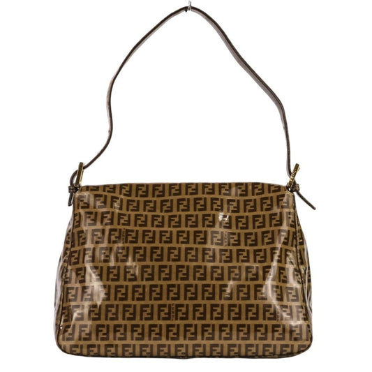 Fendi Zucchino Brown Pvc Handbag ()