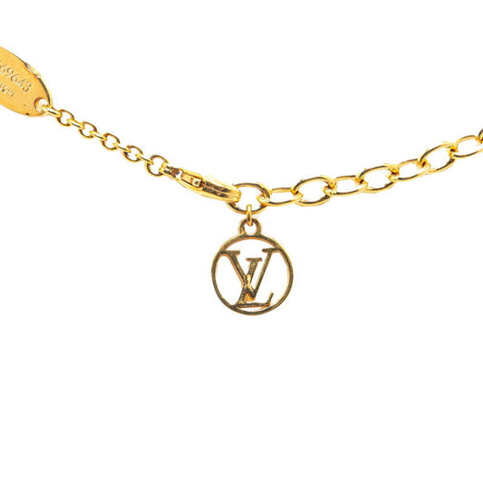 Louis Vuitton Monogram Plating Metal Necklace