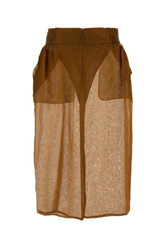 SAINT LAURENT Silk Mini Skirt for Women - FW23