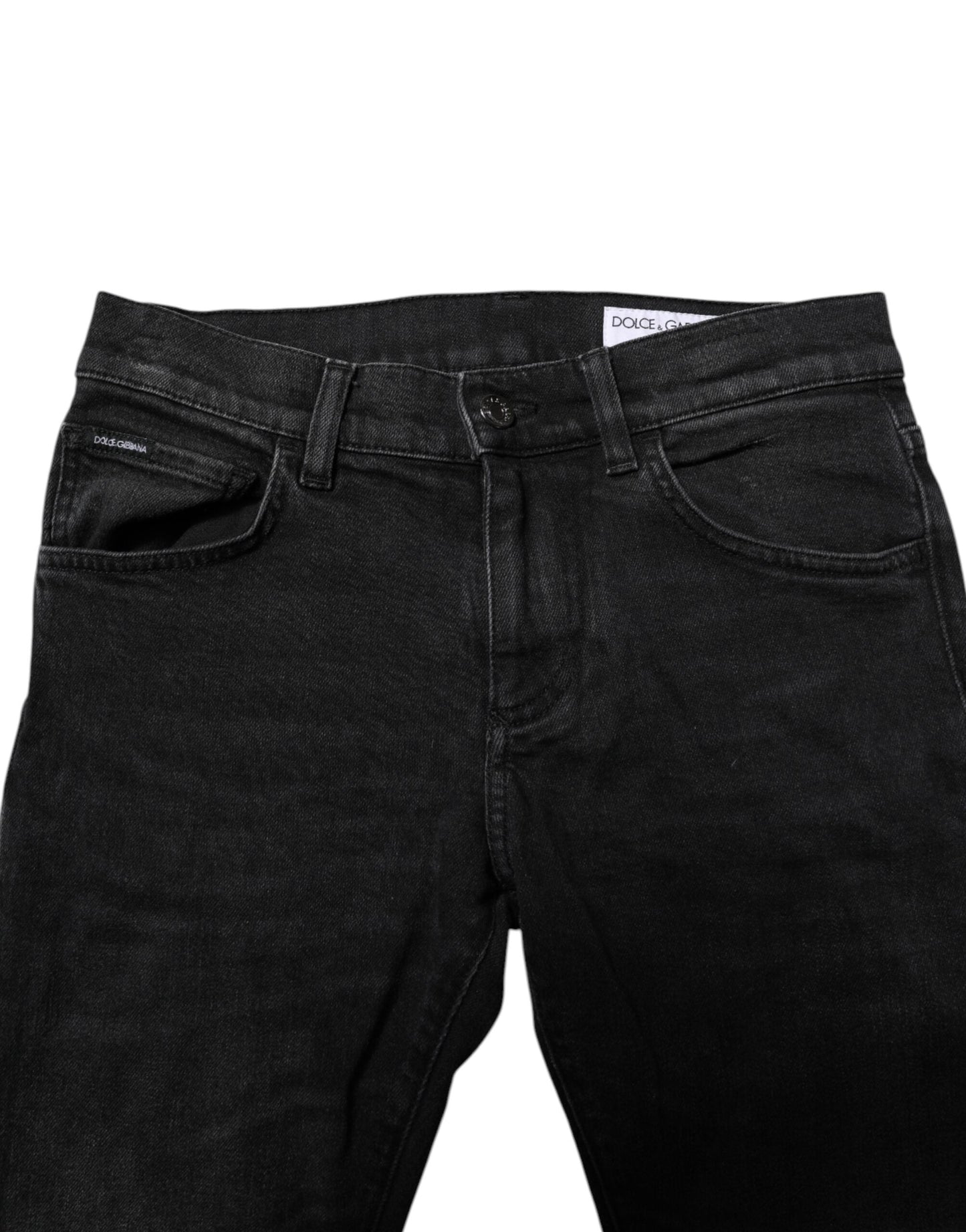 Dolce & Gabbana Black Cotton Skinny Men Denim Men's Jeans ()