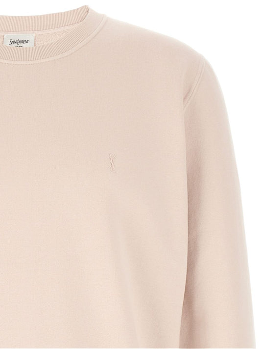 SAINT LAURENT Crew Neck Long Cuffed Sleeve Sweater
