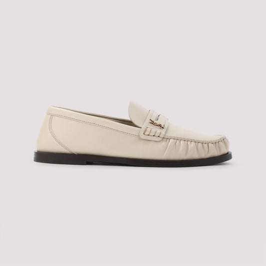 SAINT LAURENT Elegant Leather Loafers for Women