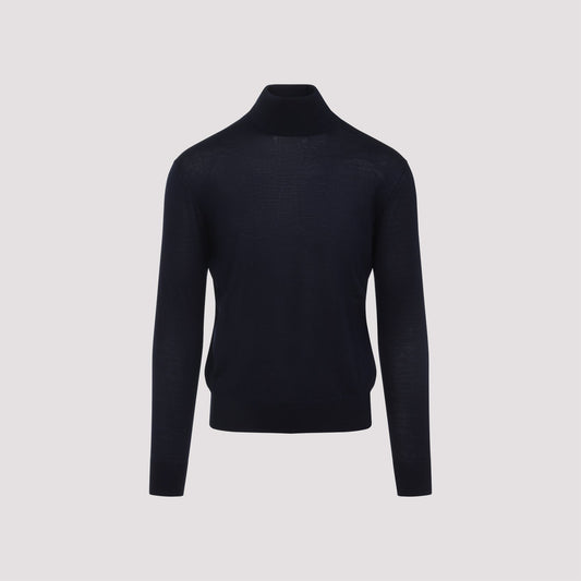 SAINT LAURENT High-Neck Knit Sweater