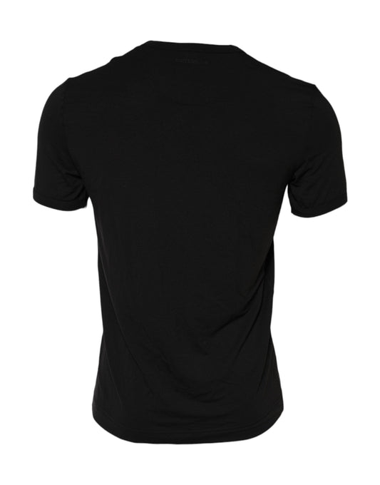 Dolce & Gabbana Black Modal Men Crew Neck Underwear Men's T-shirt