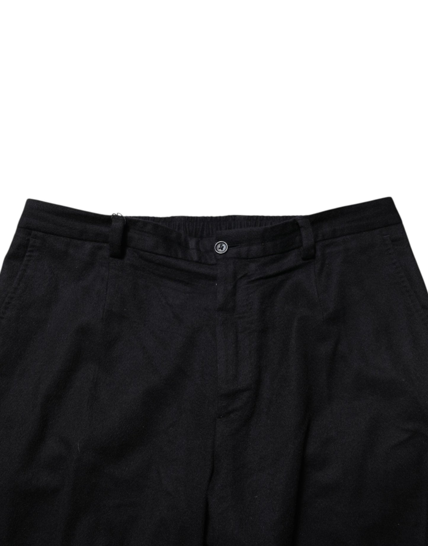 Dolce & Gabbana Black Cashmere Dress Formal Trouser Men's Pants ()