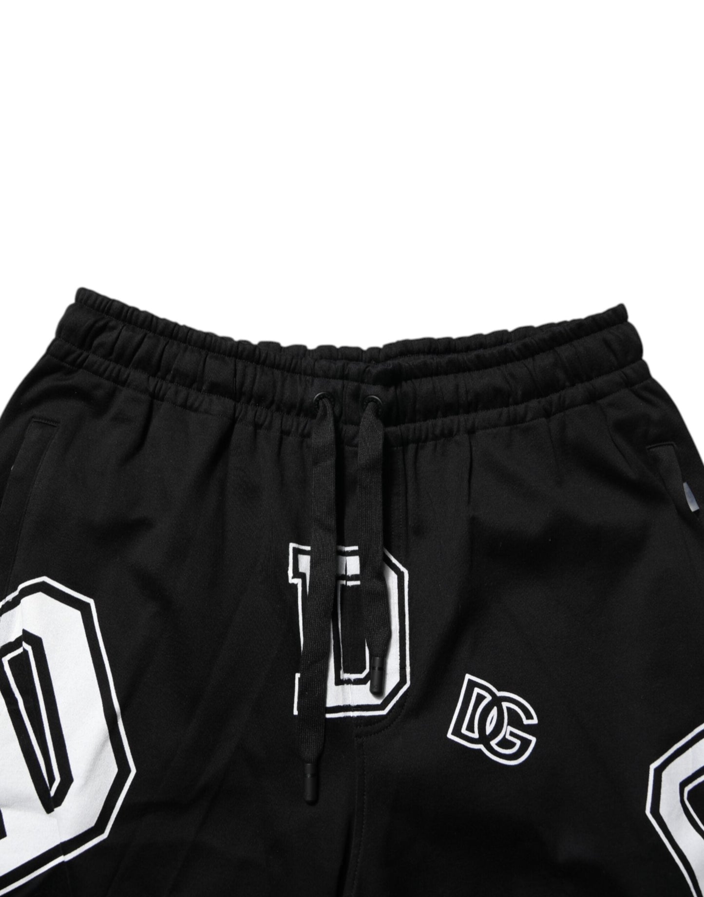 Dolce & Gabbana Black Logo Print Cotton Casual Bermuda Men's Short ()