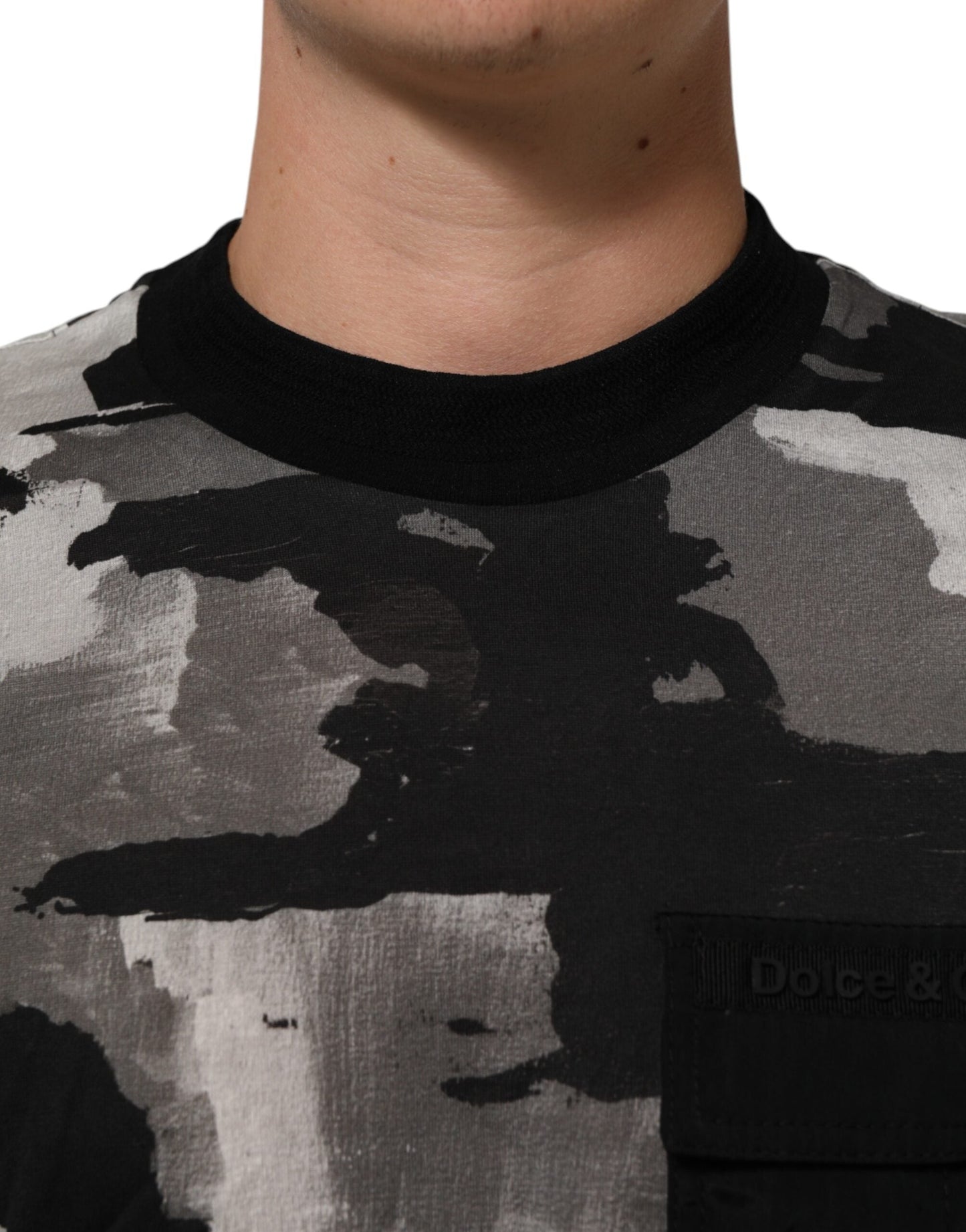 Dolce & Gabbana Multicolor Camouflage Men Short Sleeves Men's T-shirt