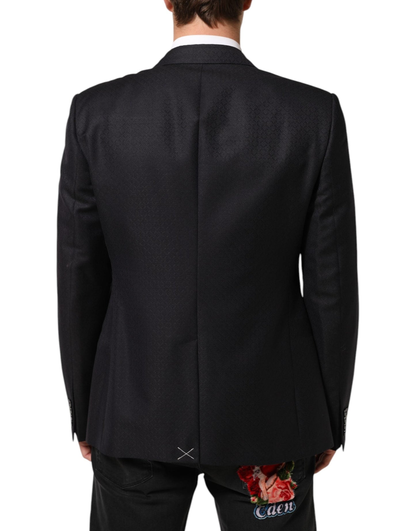 Dolce & Gabbana Black Wool 2 Buttons Suit Jacket Men Men's Blazer