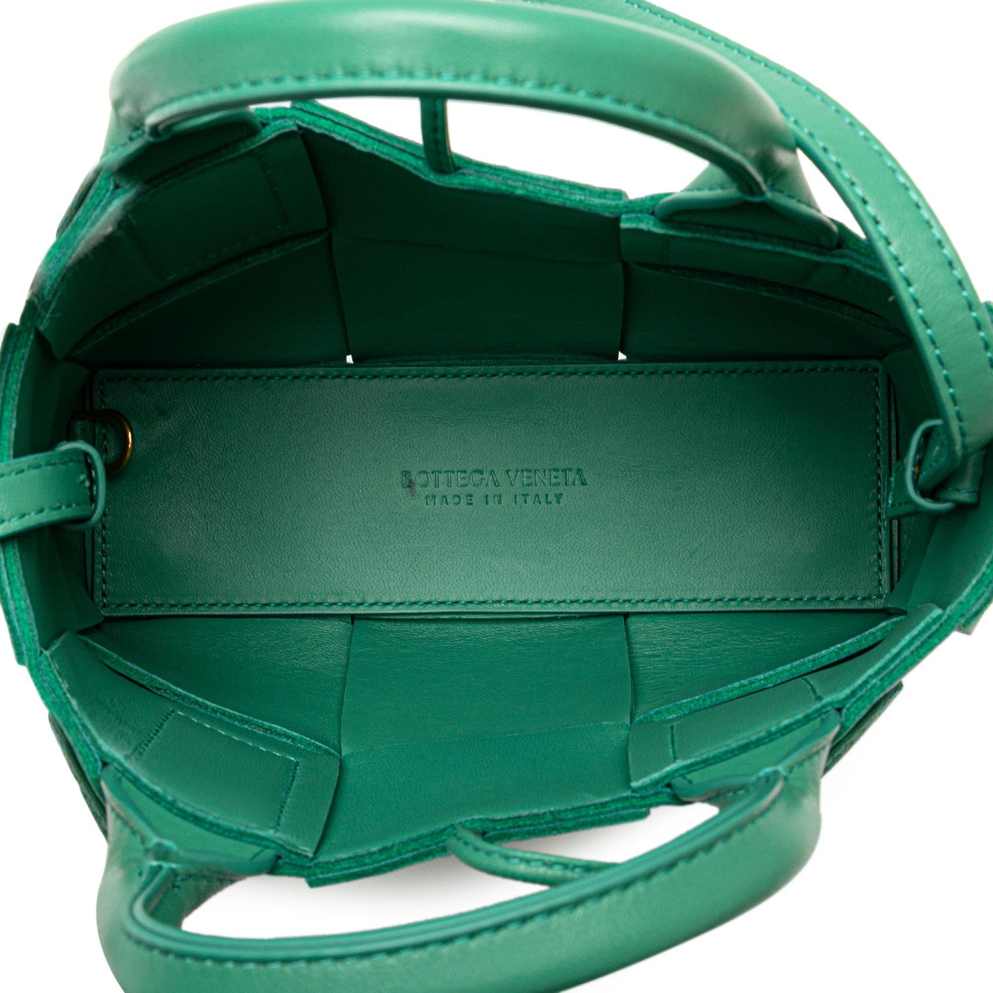 Bottega Veneta Candy Lambskin Intreccio Arco Tote