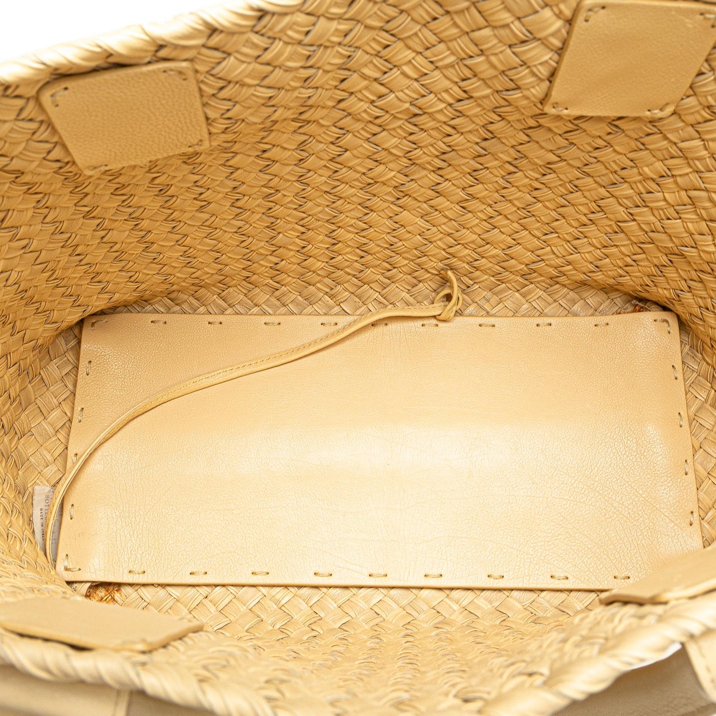 Bottega Veneta Small Lambskin Intreccio Cabat Tote