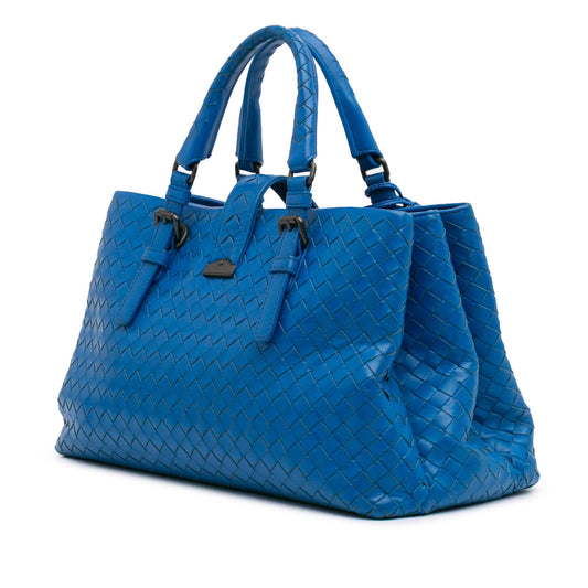 Bottega Veneta Small Nappa Intrecciato Roma Satchel