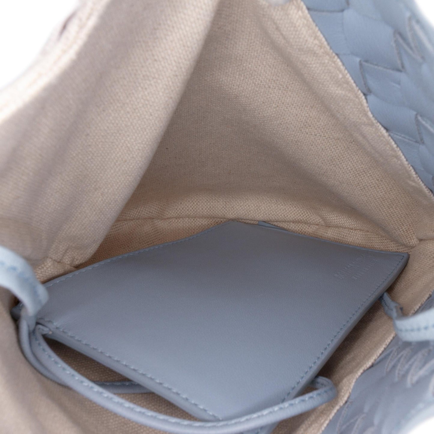 Bottega Veneta Small Nappa and Canvas Intrecciato Solstice Shoulder Bag