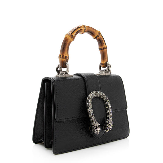Gucci Leather Dionysus Bamboo Top Handle Mini Bag - FINAL SALE (SHF-19222)