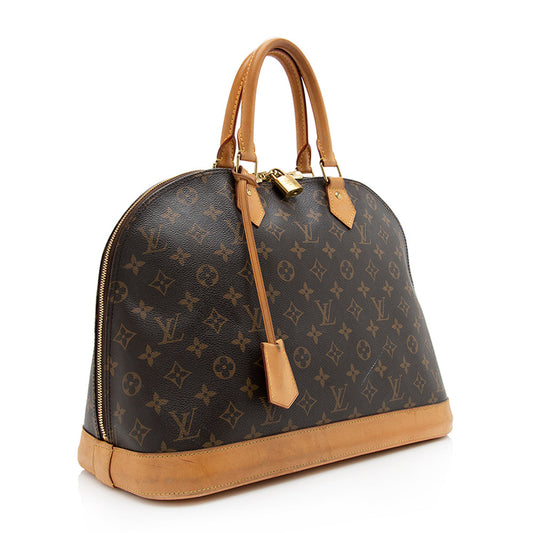 Louis Vuitton Monogram Canvas Alma GM Satchel (SHF-20851)