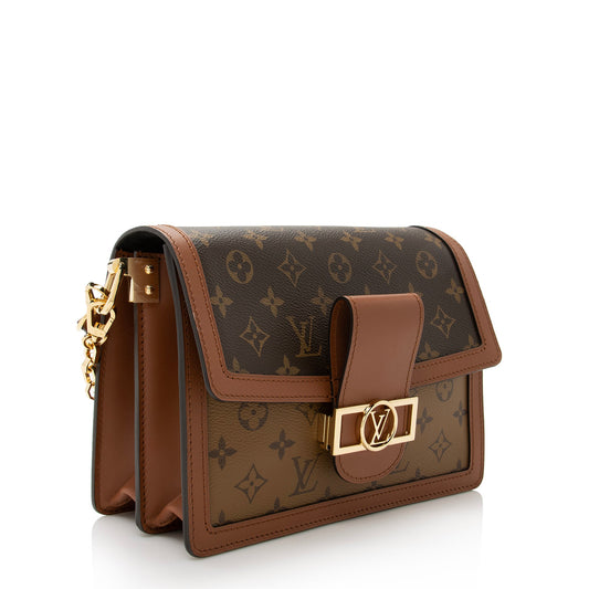 Louis Vuitton Reverse Monogram Dauphine MM Shoulder Bag (SHF-22333)