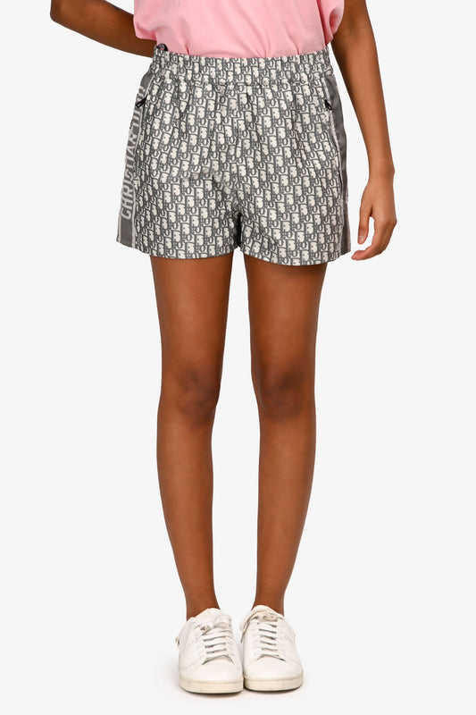 Christian Dior Grey Oblique Shorts Size 36