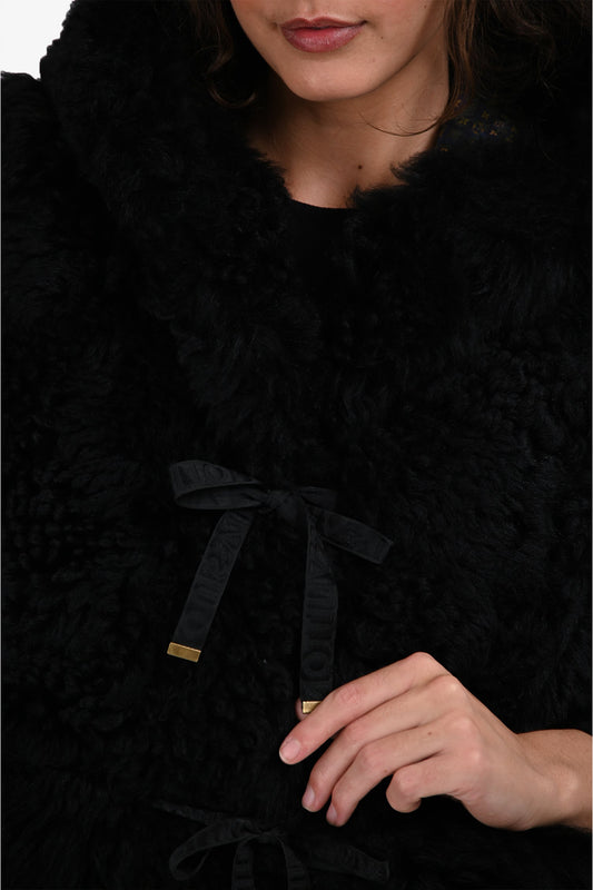 Louis Vuitton Sheepskin Logo Tie Vest Size 34