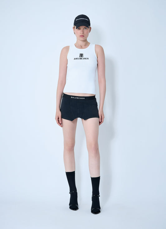 Balenciaga Women Cut-Off Brief Mini Skirt