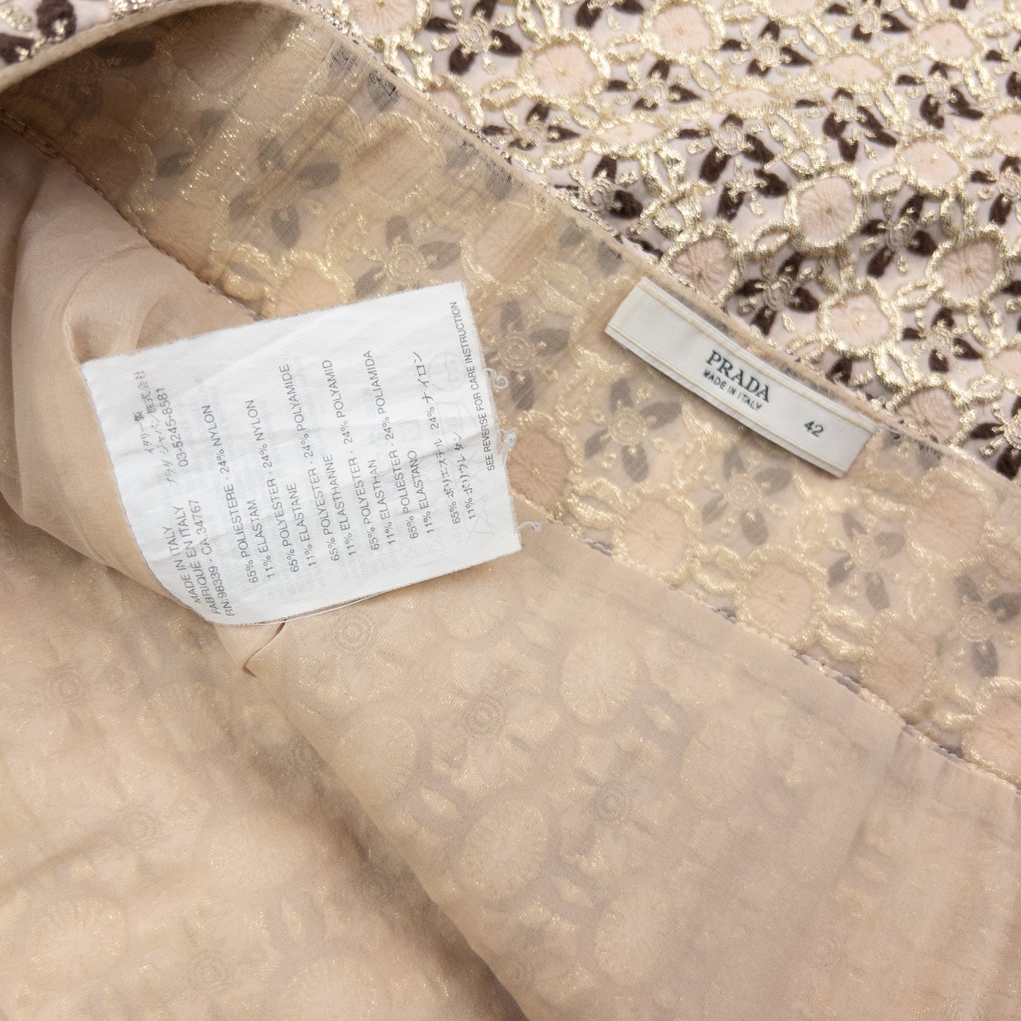 Vintage Prada Pattern Skirt Womens Size W29