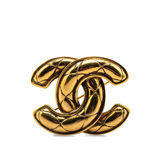 Chanel Coco Mark Matelasse Brooch