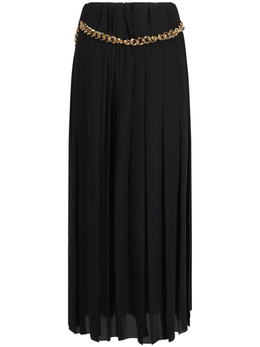 Balenciaga Women Chain Embellished Pleated Skirt