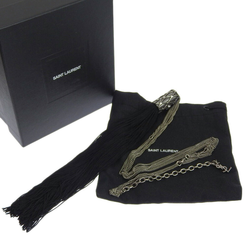 Yves Saint Laurent Tassel Logo Necklace