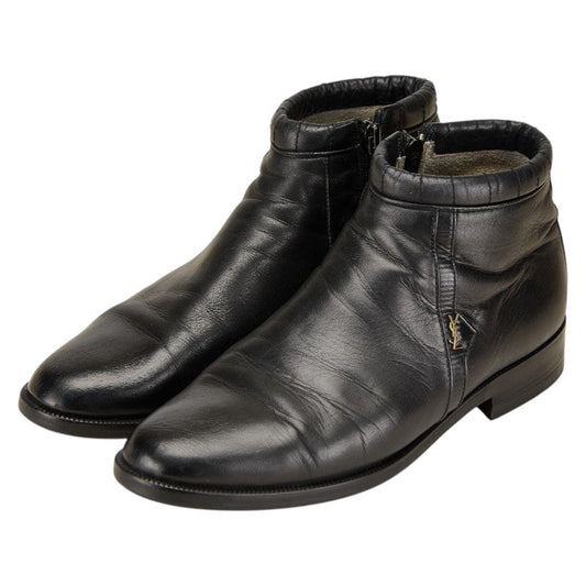 Saint Laurent YSL Leather Short Boots