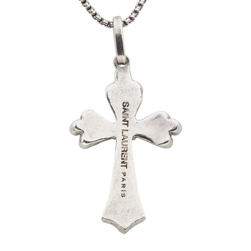 Saint Laurent Cross Metal Necklace