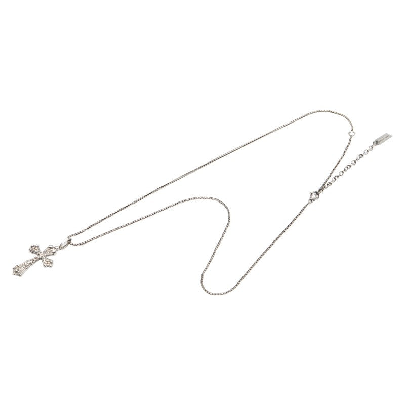 Saint Laurent Cross Metal Necklace