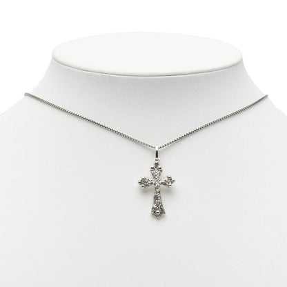 Saint Laurent Cross Metal Necklace