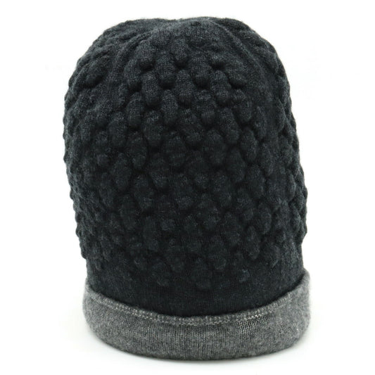 Chanel Cashmere Silk Coco Mark Knit Cap Hat