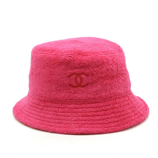 Chanel 100% Cotton Coco Mark Embroidered Bucket Hat