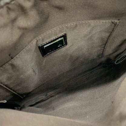 Fendi Zucchino Brown Canvas Shoulder Bag ()