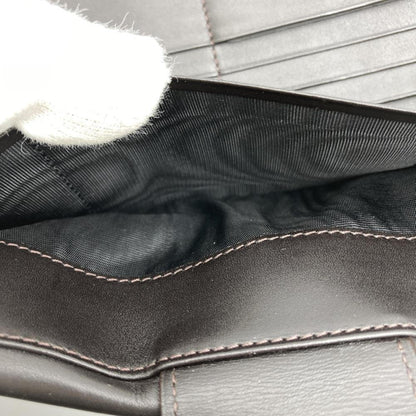 Fendi Zucchino Brown Canvas Long Wallet (Bi-Fold) ()
