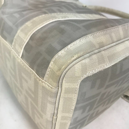Fendi Zucca White Zucca Boston Bag Handbag ()