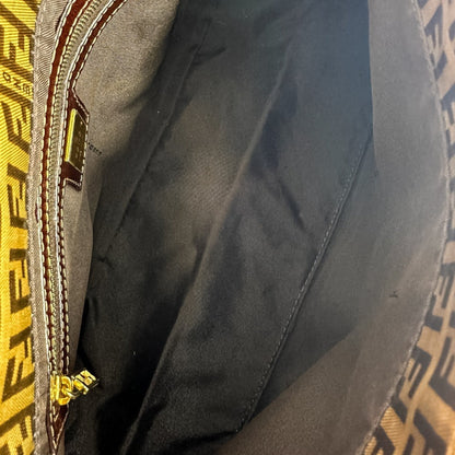 Fendi Zucchino Brown Pvc Handbag ()