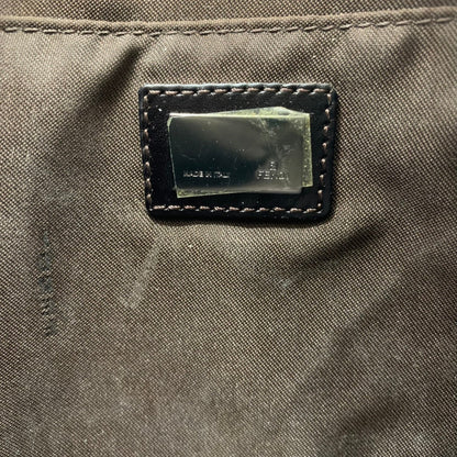 Fendi Zucchino Brown Canvas Shoulder Bag ()