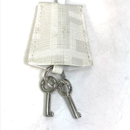 Fendi Zucca White Zucca Boston Bag Handbag ()