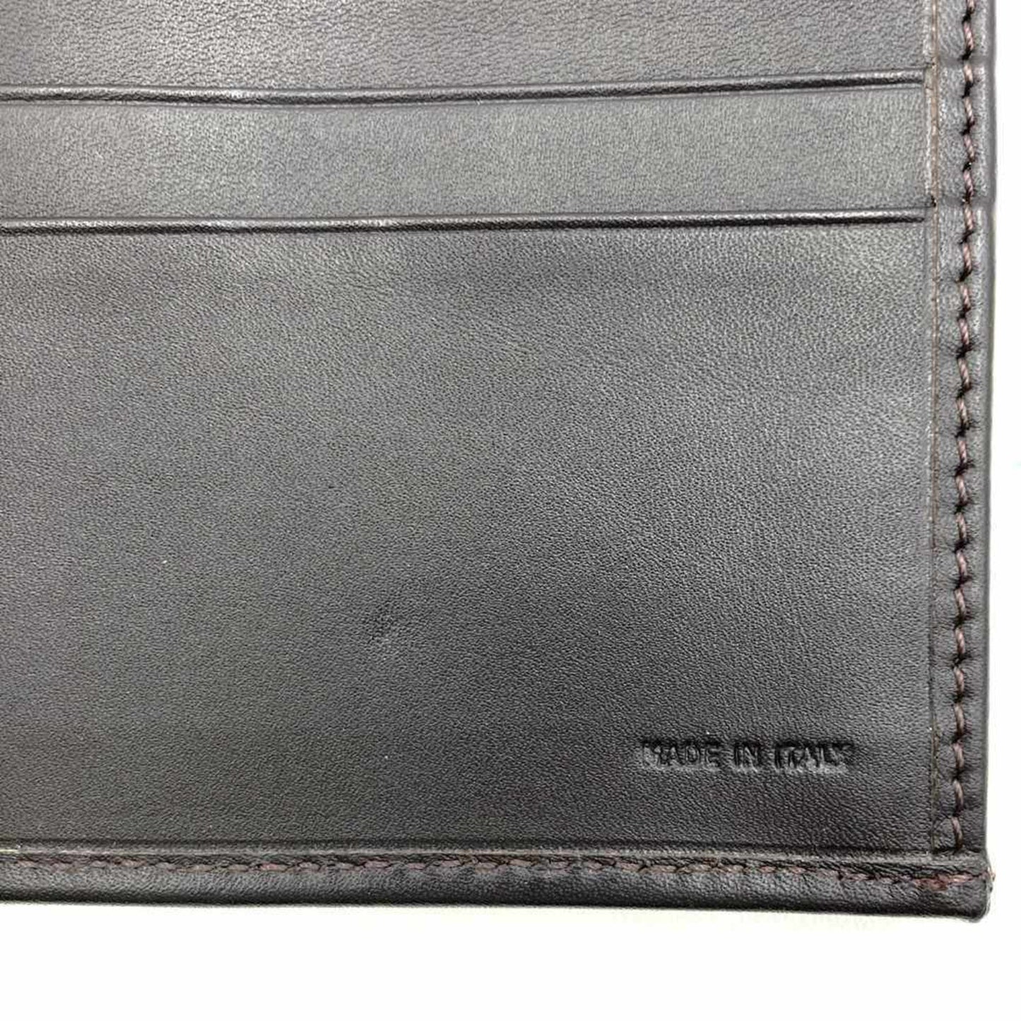 Fendi Zucchino Brown Canvas Long Wallet (Bi-Fold) ()