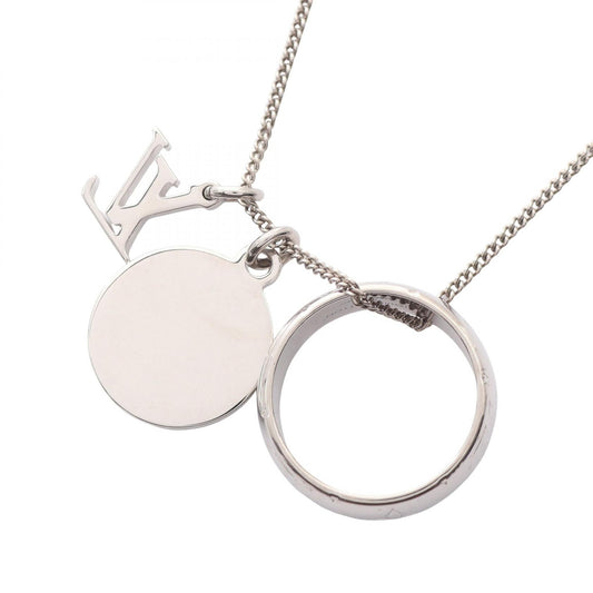 Louis Vuitton Ring Necklace Monogram Stainless Steel Necklace