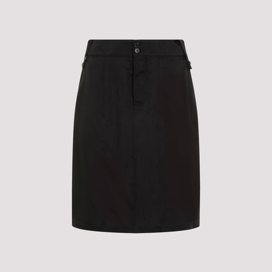 SAINT LAURENT Men's Cupro Midi Skirt