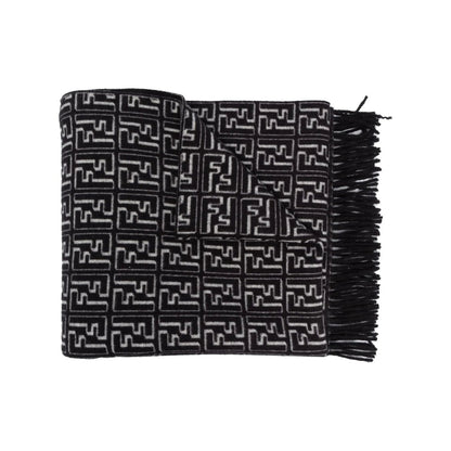 Fendi Black Scarves Men