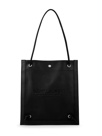 SAINT LAURENT Mini Logo Flat Crossbody Handbag - 30x28x1 cm