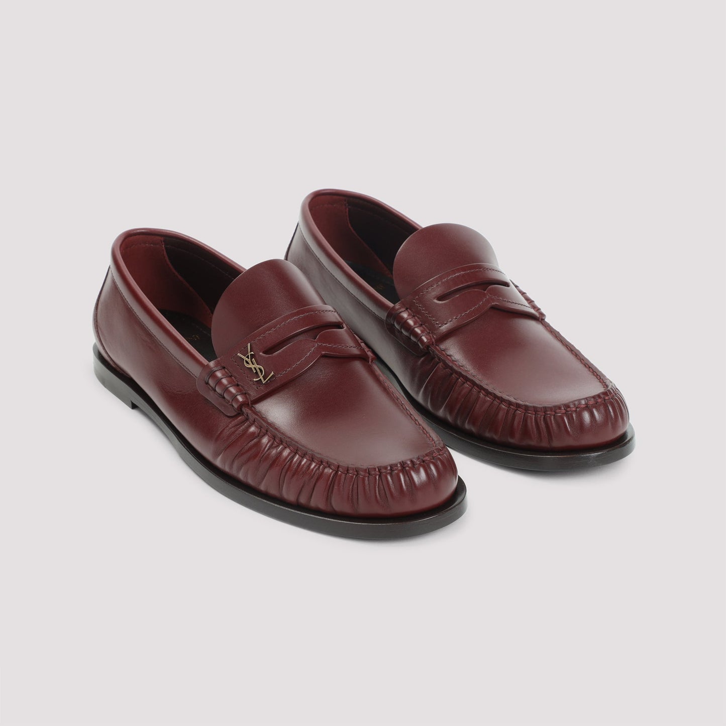 SAINT LAURENT Smooth Leather Loafer for Women