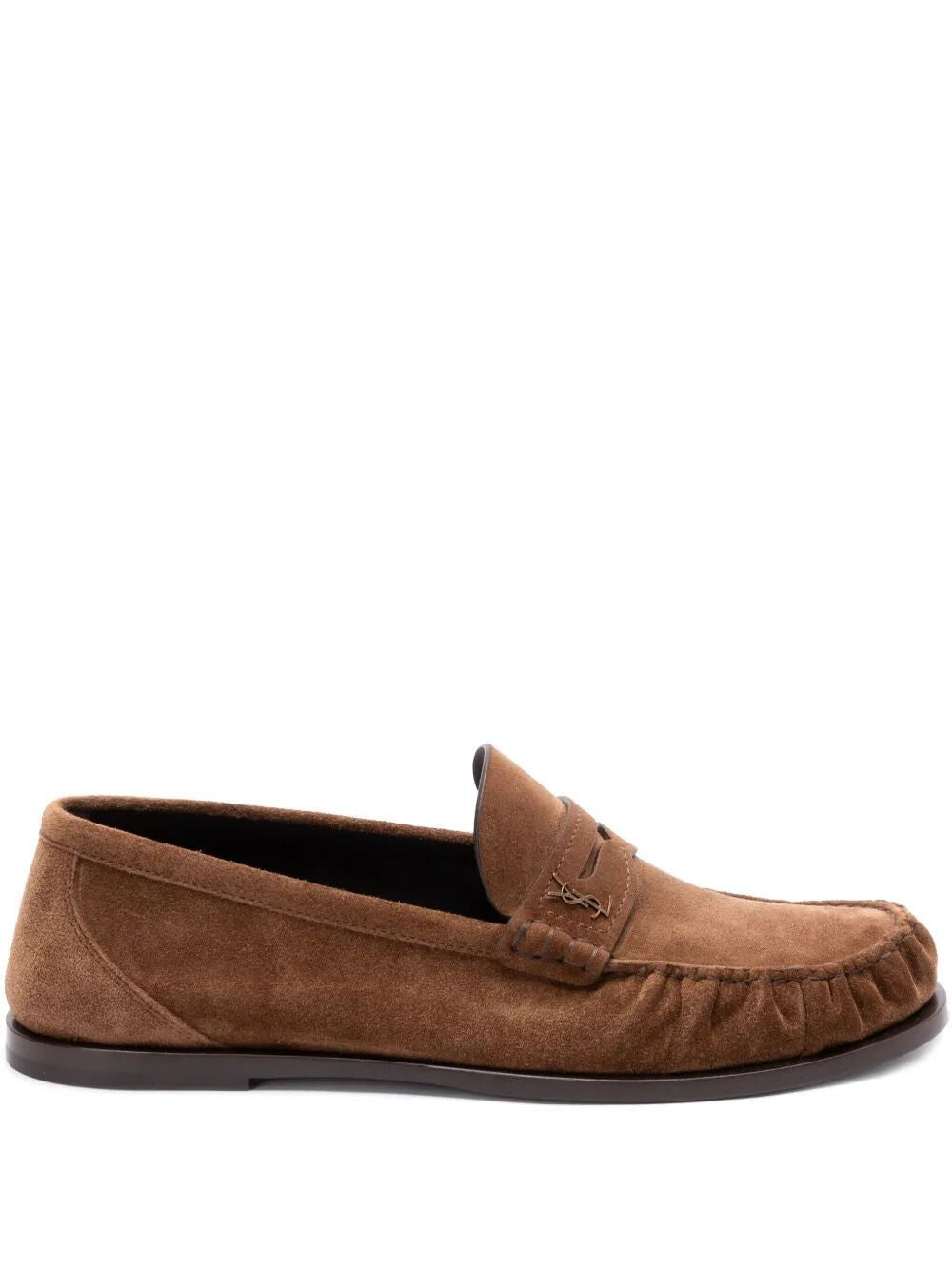 SAINT LAURENT Suede Loafers for Men - SS25 Collection