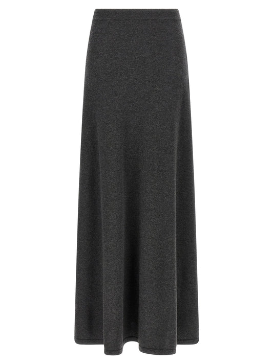 Balenciaga Women Maxi Wool Skirt