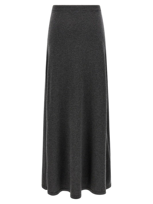 Balenciaga Women Maxi Wool Skirt