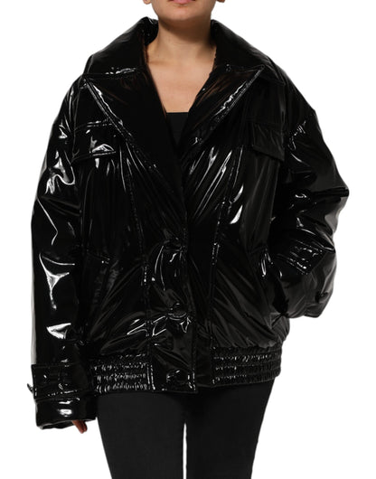 Dolce & Gabbana Polyester Black Quilted Puffer Coat  Women's Jacket